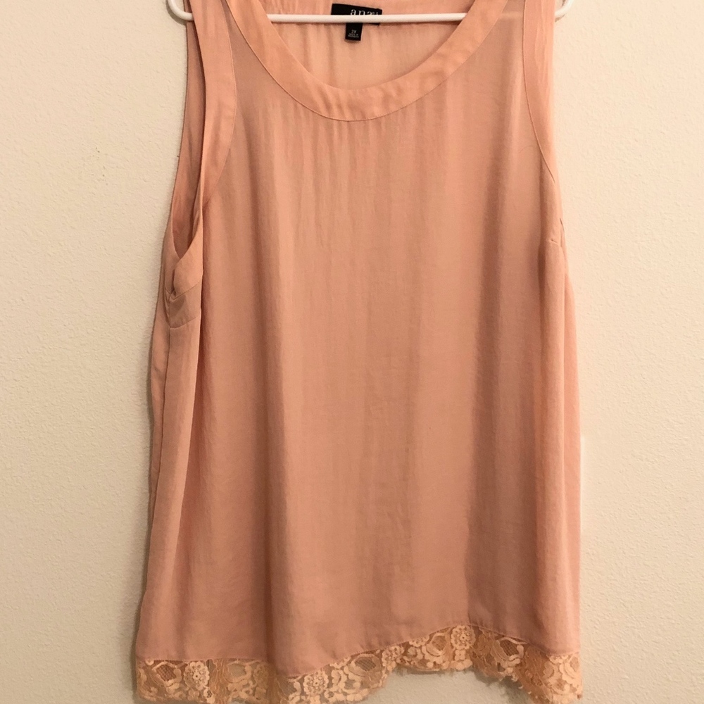 Blush Lace trimmed top